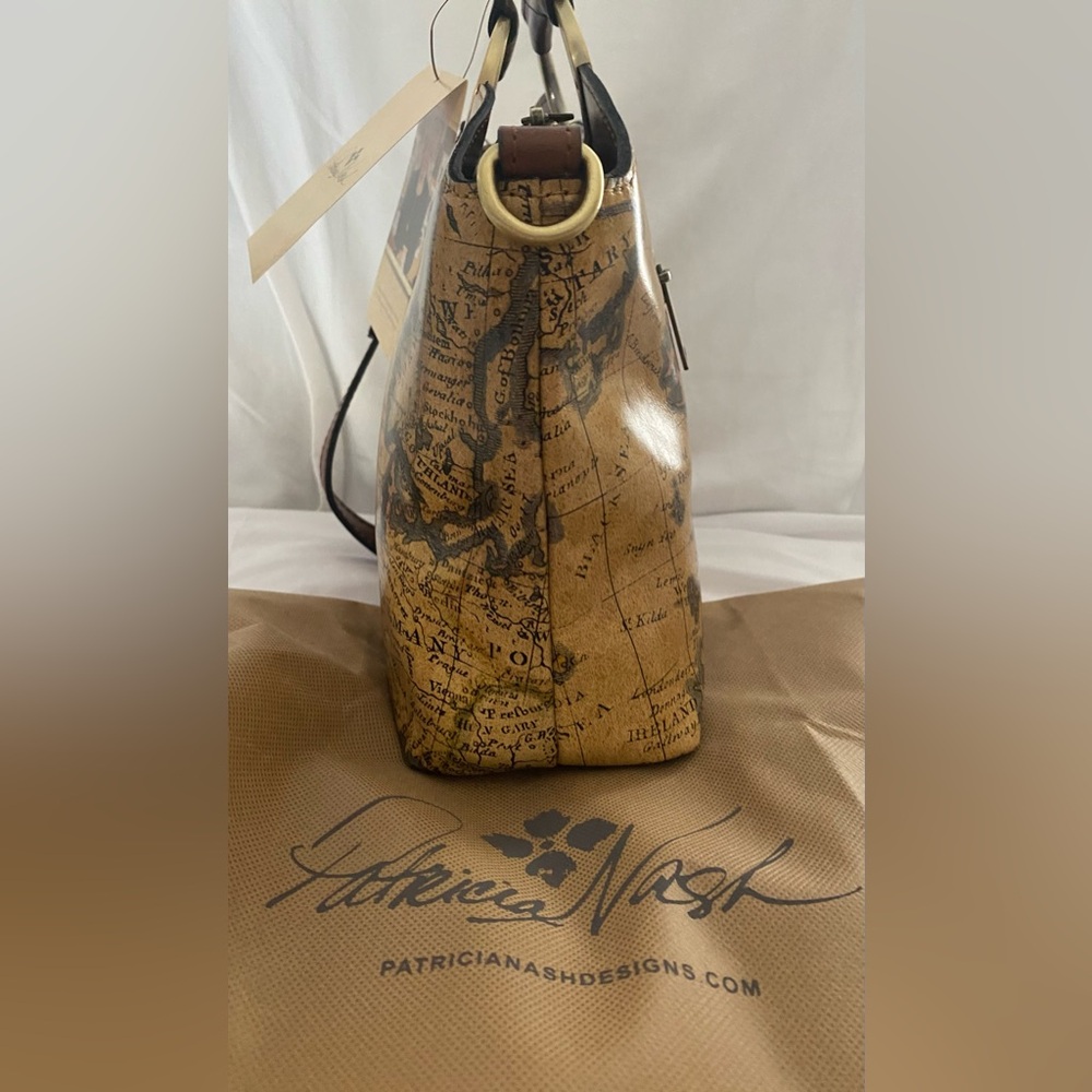 PATRICIA NASH … WOMENS VINTAGE EUROPEAN VALETTA MAP HANDBAG - Picture 11 of 16